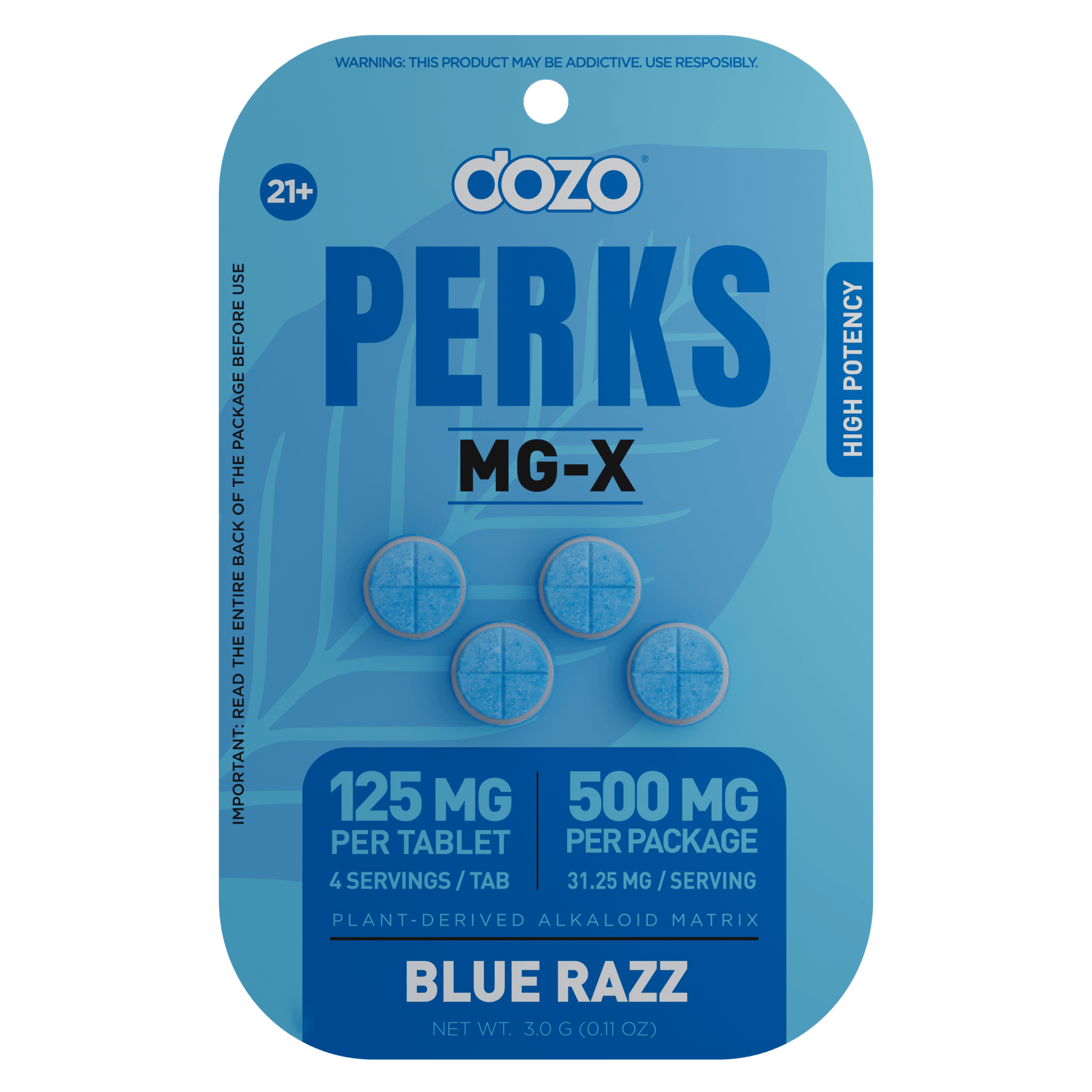 4ct 125mg Dozo PERKS MG-X - 500 mg pack - Image 7